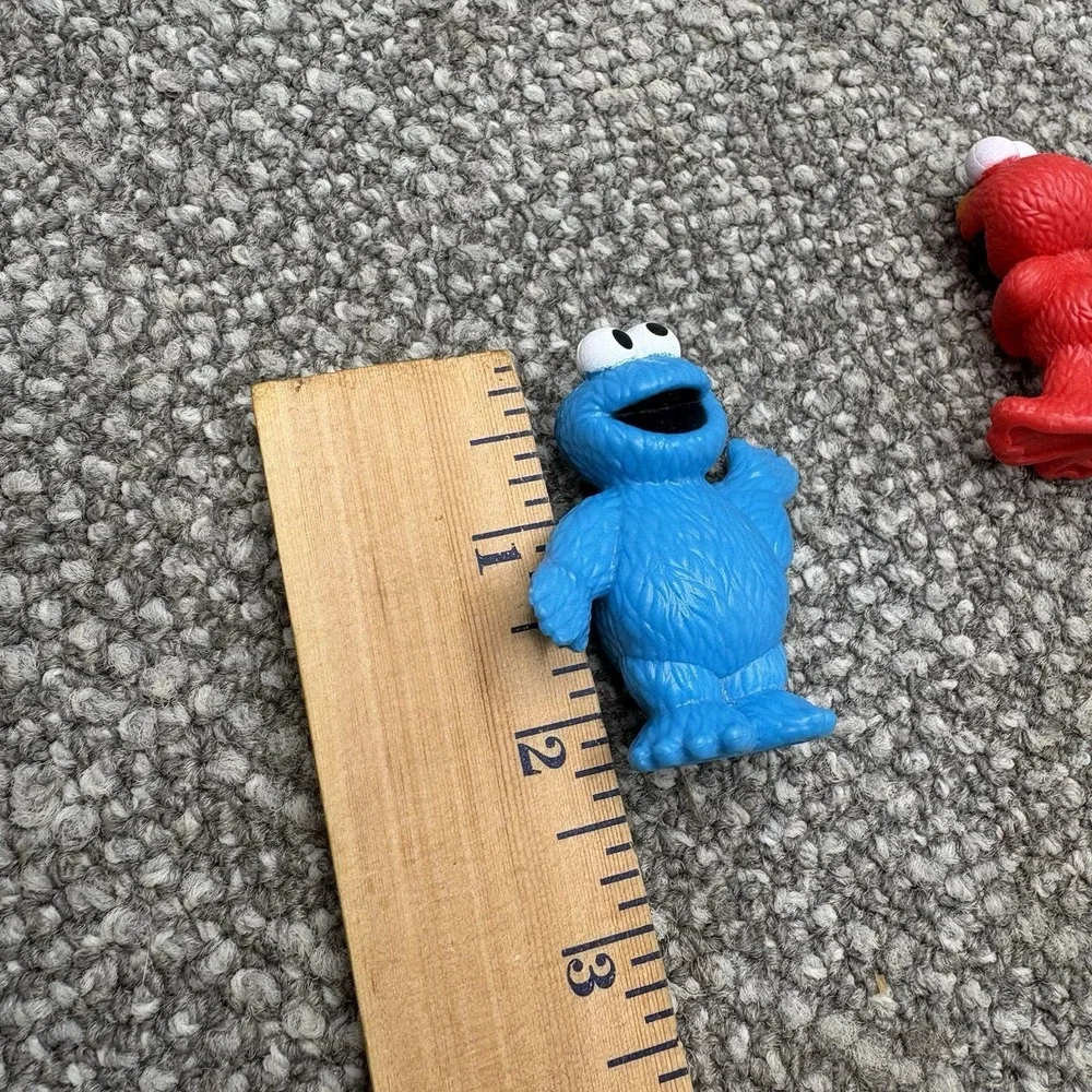 Sesame Street PVC Characters 5 In All Cookie Monster Grouch Elmo Abby Deco